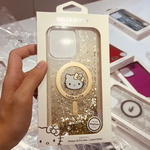 Ốp Điện Thoại Guess Hello Kitty Iphone 16 Pro Max Case Màu Vàng - Phụ Kiện Công Nghệ - Vua Hàng Hiệu