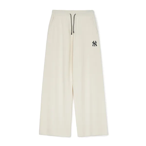 Quần Dài MLB Varsity New York Yankees Pants 3FPTV0344-50CRS Màu Kem Size XS