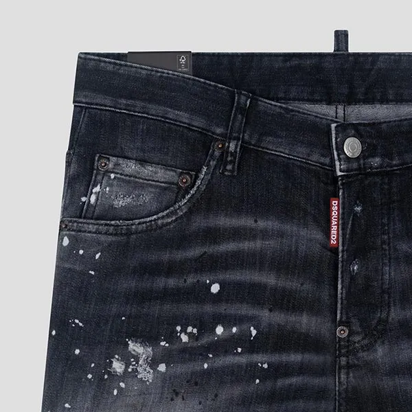 Quần Jean Nam Dsquared2 Black Denim Wash Skater Fit S74LB1430S30503 900 Màu Đen Size 44 - Thời trang - Vua Hàng Hiệu