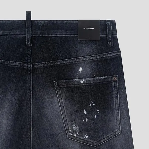 Quần Jean Nam Dsquared2 Black Denim Wash Skater Fit S74LB1430S30503 900 Màu Đen Size 44 - Thời trang - Vua Hàng Hiệu