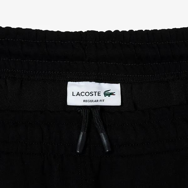 Quần Nỉ Nam Lacoste Embroidered Regular Fit Sweatpants XH1431-6VT Màu Đen Size 3