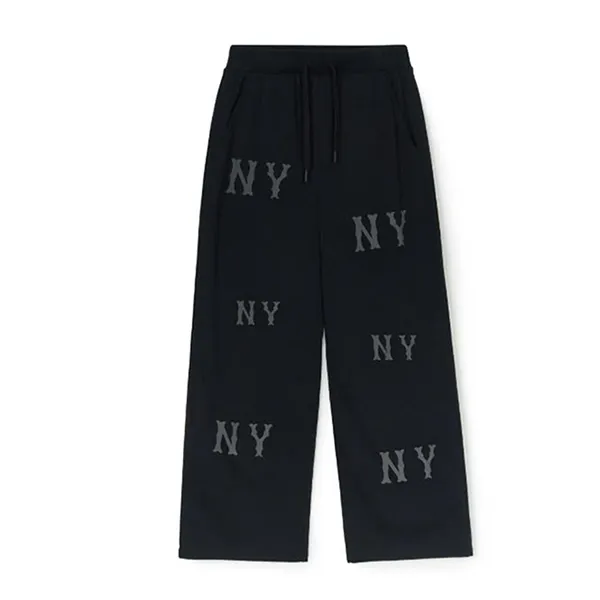Quần Ống Rộng Nữ MLB Women's Megagram Wide Pants New York Yankees 3FPTG0144-50BKS Màu Đen Size XS
