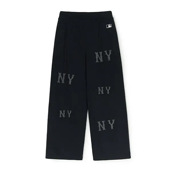 Quần Ống Rộng Nữ MLB Women's Megagram Wide Pants New York Yankees 3FPTG0144-50BKS Màu Đen Size XS