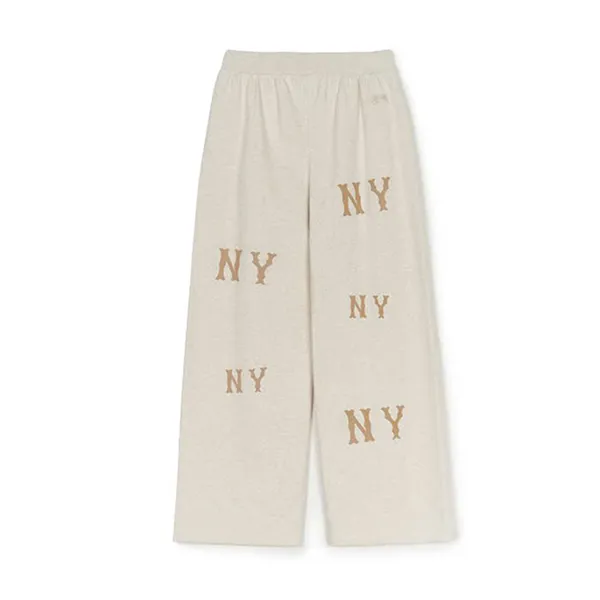 Quần Ống Rộng Nữ MLB Women's Megagram Wide Pants New York Yankees 3FPTG0144-50OTS Màu Kem Size S - Thời trang - Vua Hàng Hiệu