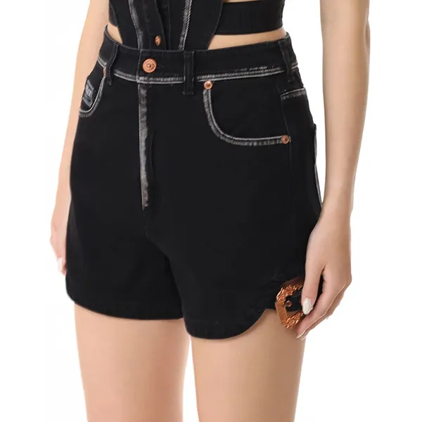 Quần Short Nữ Versace Jeans Couture Shorts 76HAD522 DW060D24 909 Màu Đen Size 24 - Thời trang - Vua Hàng Hiệu