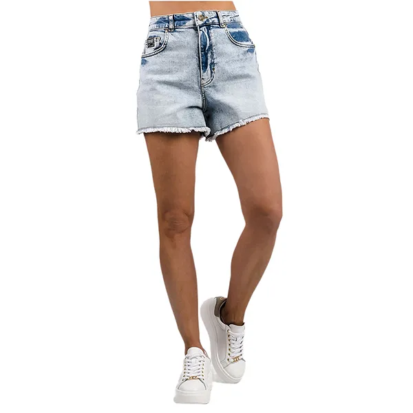 Quần Short Nữ Versace Jeans Couture Shorts 76HAD541 CDW95 904 Màu Xanh Nhạt Size 24 - Thời trang - Vua Hàng Hiệu