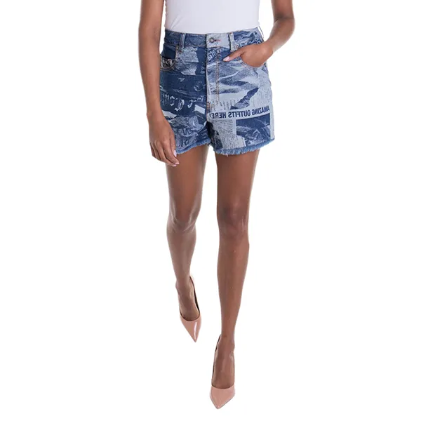Quần Short Nữ Versace Jeans Couture Shorts 76HAD54C DW074SS0 904 Màu Xanh Navy Size 25 - Thời trang - Vua Hàng Hiệu