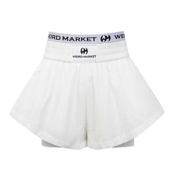 Quần Short Nữ Weird Market Pickleball Double Layer Short Moonless Night White Màu Trắng Size M