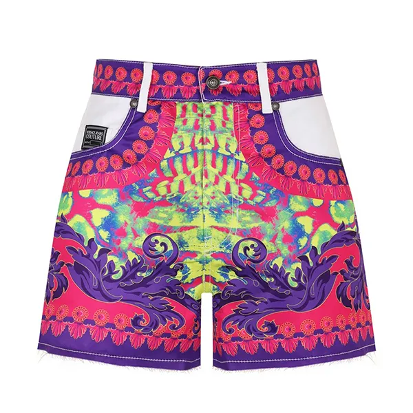 Quần Short Nữ Versace Jeans Couture Shorts 76HAD54P ES093 609 Phối Màu Size 24