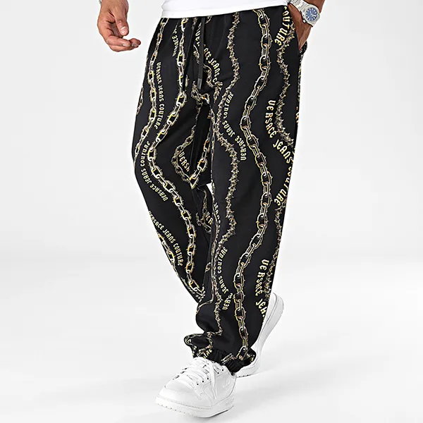 Quần Thể Thao Nam Versace Jeans Couture Jogging Pants 77GAA315 FS160 G89 Màu Đen Size XS