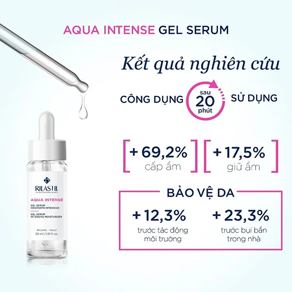 Serum Dưỡng Ẩm Đa Tầng Rilastil Aqua Intense Gel 30ml