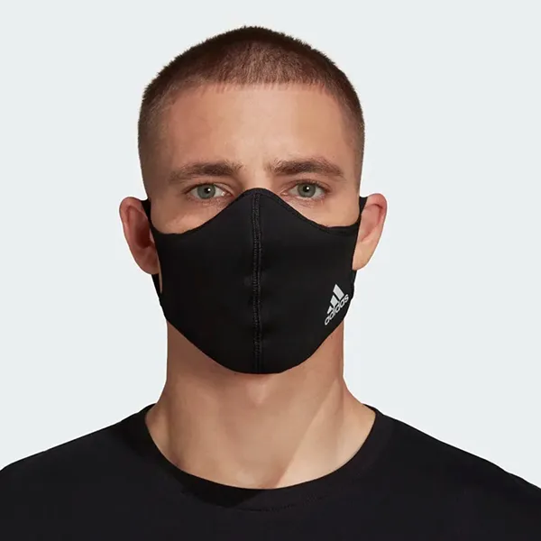 Set 3 Khẩu Trang Adidas Face Cover Badge Of Sport HF7047 Màu Đen Size S