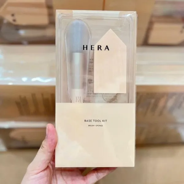 Set Cọ Má Và Mút Tán Hera Base Tool Kit Brush Puff 2 Món - Trang điểm - Vua Hàng Hiệu