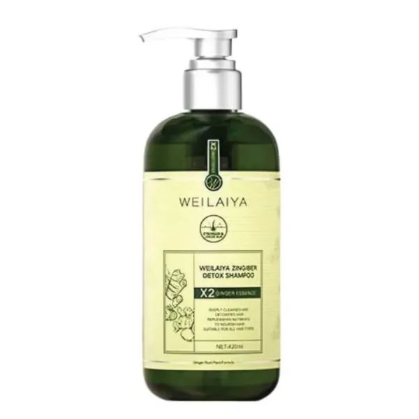 Set Dầu Gội Và Xả Hỗ Trợ Mọc Tóc Weilaiya Zingiber Detox (420ml + 200ml)