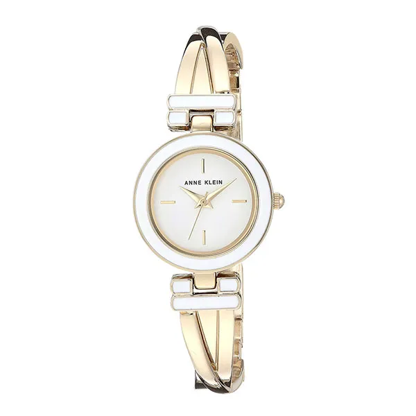 Set Đồng Hồ + Vòng Đeo Tay Nữ Anne Klein Bangle Watch And Premium Crystal Accented Bracelet Màu Vàng - Đồng hồ - Vua Hàng Hiệu