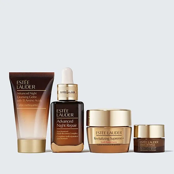 Set Dưỡng Da Estée Lauder The Lift + Glow Routine Advanced Night Repair Serum Holiday Skincare 4 món - Mỹ phẩm - Vua Hàng Hiệu