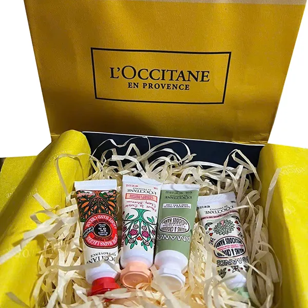 Set Kem Dưỡng Da Tay Mix Mùi Ngẫu Nhiên Mini L'Occitane Hand Cream Full Box (4 x 10ml)