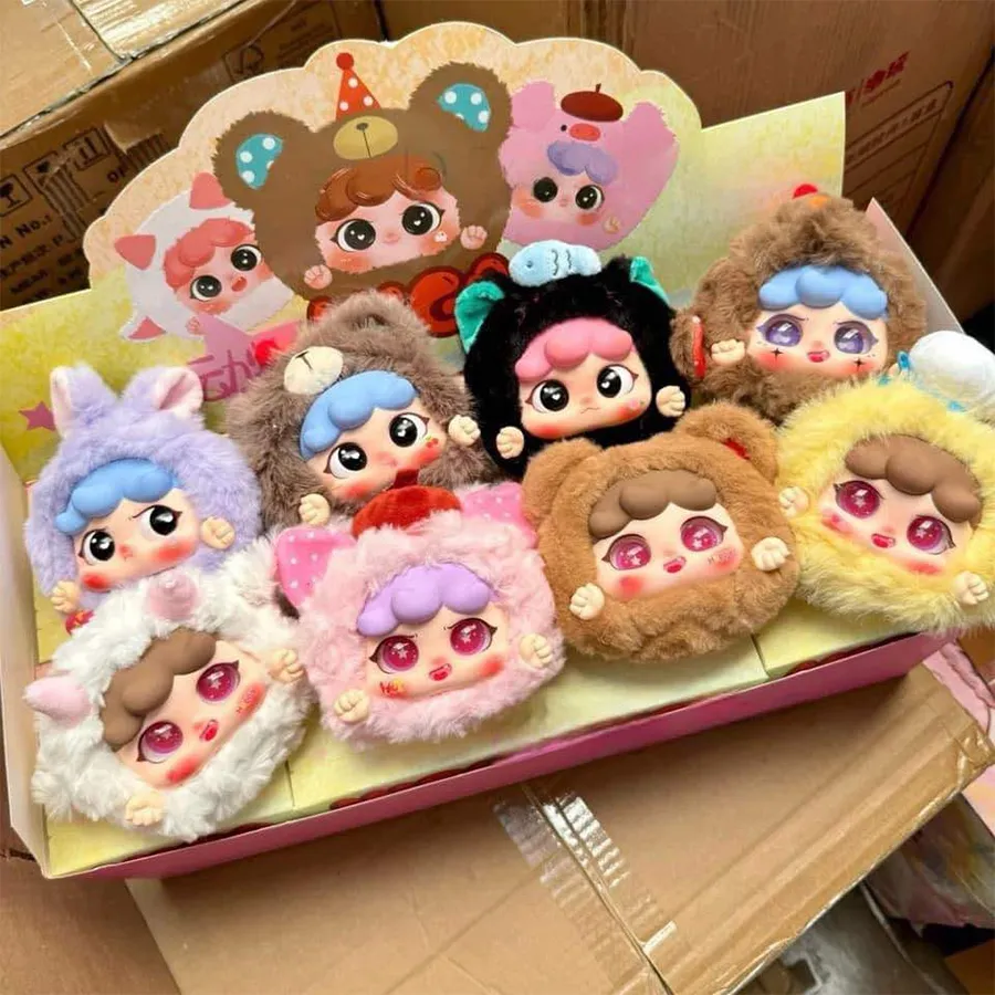 Set Móc Khóa Pop Mart Baby Three Migo Animal Party Blindbox 8 Chiếc Phối Màu - Phụ kiện - Vua Hàng Hiệu