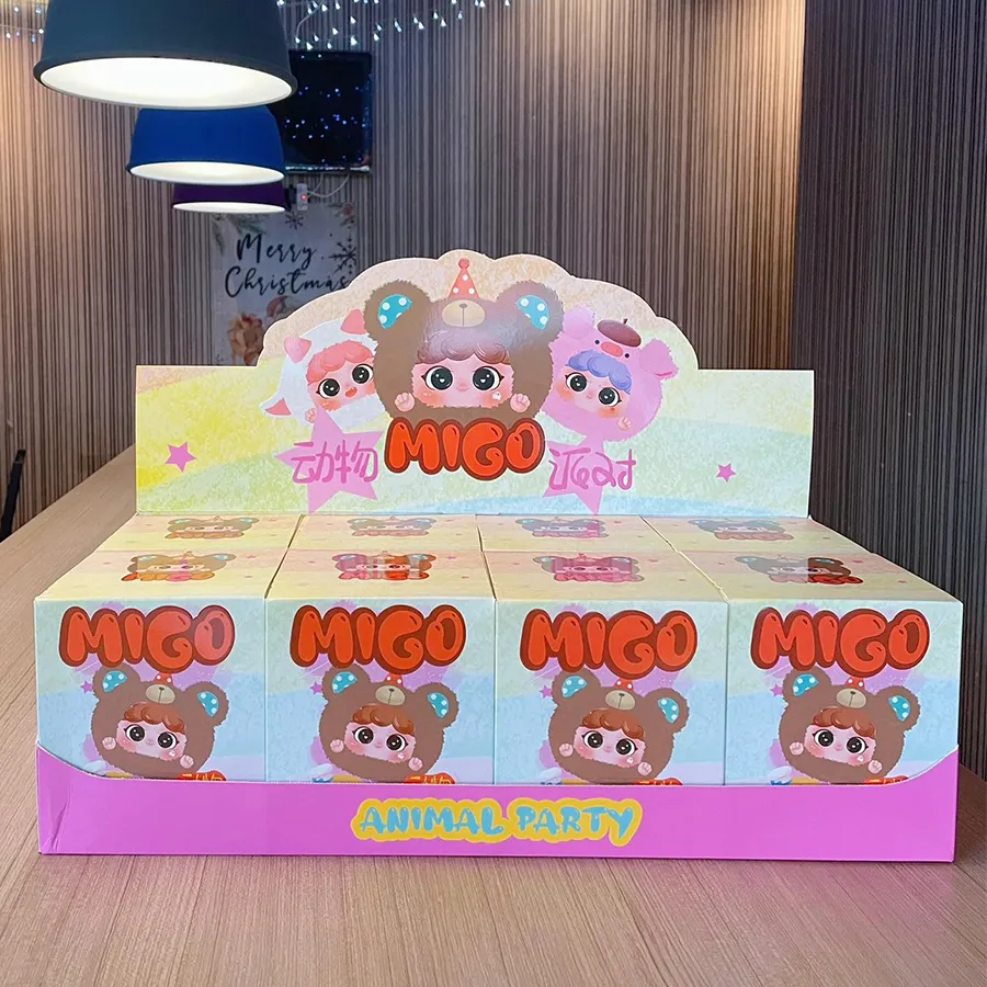 Set Móc Khóa Pop Mart Baby Three Migo Animal Party Blindbox 8 Chiếc Phối Màu - Phụ kiện - Vua Hàng Hiệu