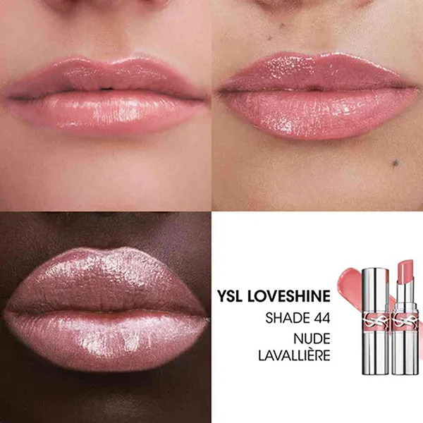 Set Phấn Má Hồng + Son Dưỡng Yves Saint Laurent YSL (Make Me Blush 44 Nude + Loveshine Wet Shine 44 Nude Lavallière) Màu Hồng Nude - Trang điểm - Vua Hàng Hiệu