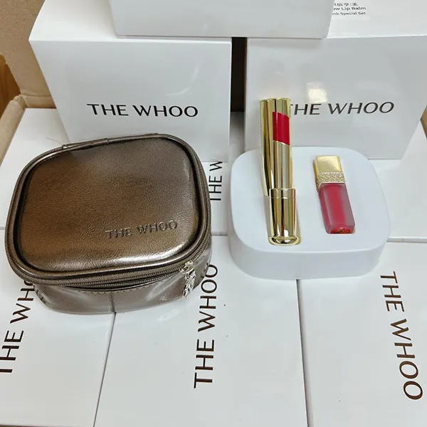 Set Son Dưỡng Môi Whoo Gongjinhyang Glow Lip Balm Special Red 3 Món - Son Môi - Vua Hàng Hiệu