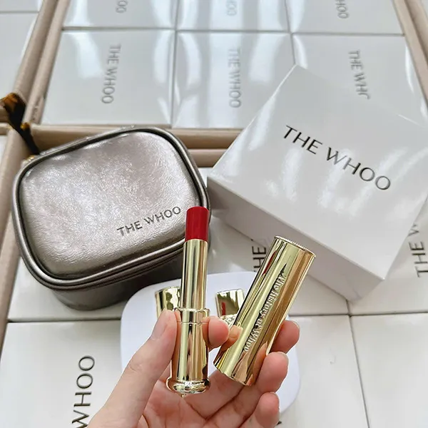 Set Son Dưỡng Môi Whoo Gongjinhyang Glow Lip Balm Special Red 3 Món - Son Môi - Vua Hàng Hiệu