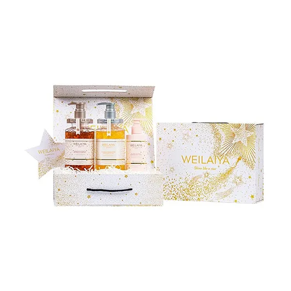 Set Weilaiya Sữa Tắm Hoa Cúc + Sữa Tắm Hoa Hồng + Kem Body Hoa Hồng 3 Món