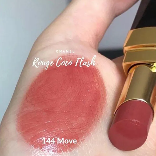 Son Dưỡng Chanel Rouge Coco Flash Hydrating Vibrant Shine Lip Colour 144 Move Màu Hồng Đào - Son Môi - Vua Hàng Hiệu