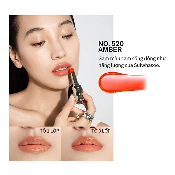 Son Dưỡng Sulwhasoo Perfecting Lip Color No.520 Amber Màu Cam