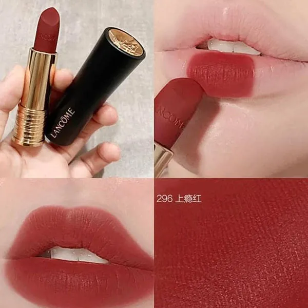Son Lancôme L'Absolu Rouge Drama Matte Lipstick 296 Màu Đỏ Thuần