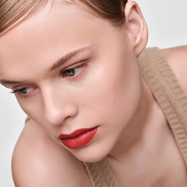 Son Prada Monochrome Hyper Matte 076 Amber Màu Đỏ Cam Trầm - Son Môi - Vua Hàng Hiệu