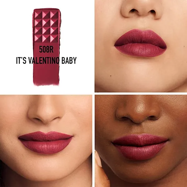 Son Valentino Spike Buttery Matte Lip Color 508 It's Valentino Baby Màu Hồng Mận - Son Môi - Vua Hàng Hiệu