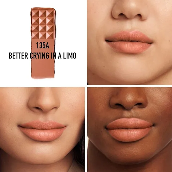 Son Valentino Spike Buttery Matte Lip Color 135 Better Crying In A Limo Màu Nâu Đất - Son Môi - Vua Hàng Hiệu