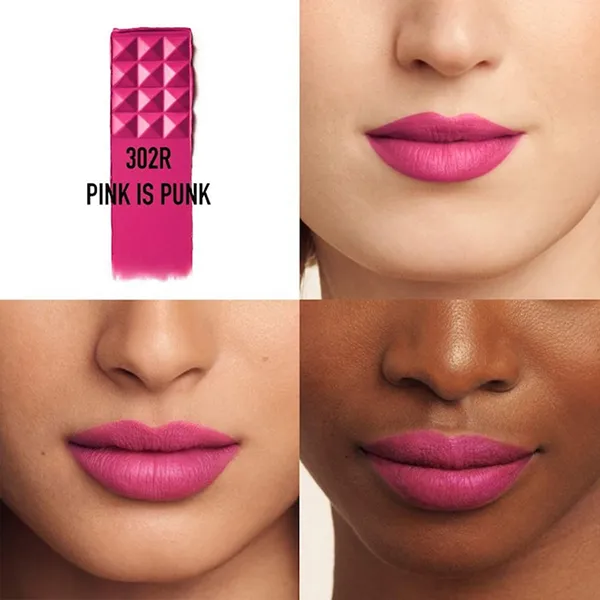 Son Valentino Spike Buttery Matte Lip Color 302 Pink Is Punk Màu Hồng Cánh Sen - Son Môi - Vua Hàng Hiệu