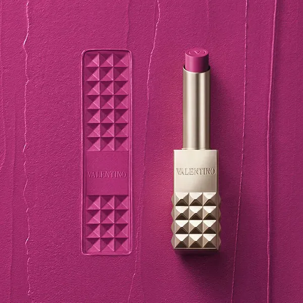Son Valentino Spike Buttery Matte Lip Color 302 Pink Is Punk Màu Hồng Cánh Sen - Son Môi - Vua Hàng Hiệu