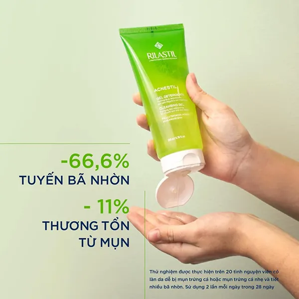 Sữa Rửa Mặt Dạng Gel Cho Da Mụn Rilastil Acnestil Cleansing 200ml