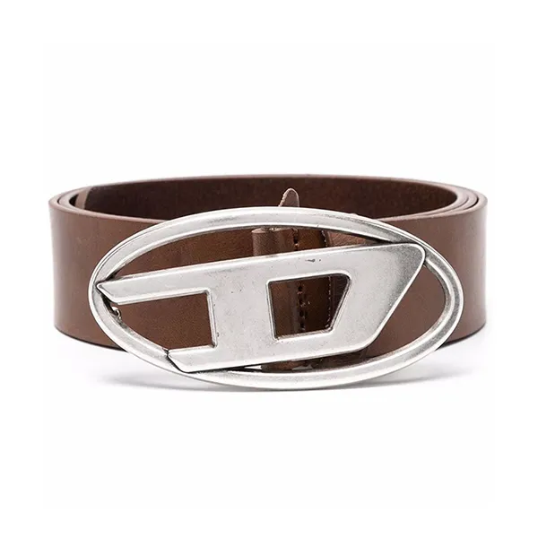 Thắt Lưng Nam Diesel Brown 1DR Logo Buckle Leather Belt Diesel Men X08516PR666T2348 Màu Nâu Size 85 - Thắt lưng - Vua Hàng Hiệu