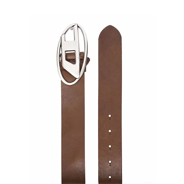 Thắt Lưng Nam Diesel Brown 1DR Logo Buckle Leather Belt Diesel Men X08516PR666T2348 Màu Nâu Size 85 - Thắt lưng - Vua Hàng Hiệu