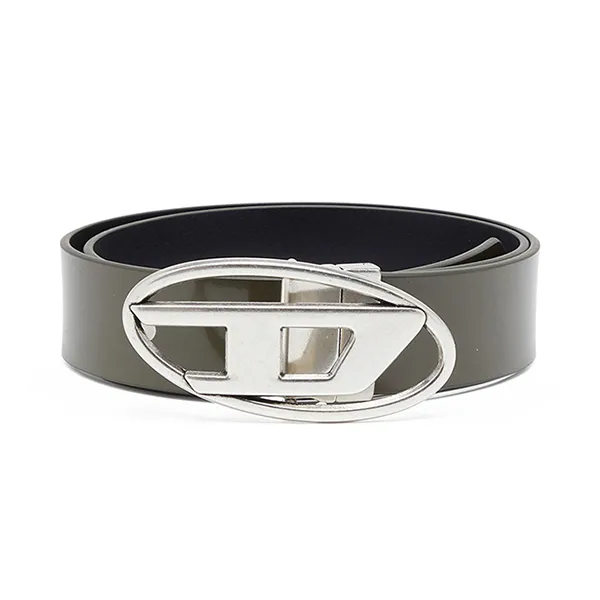 Thắt Lưng Nam Diesel B-1DR Rev II Reversible Belt In Matte And Shiny Leather X09812P6367H5064 Màu Xanh Olive Size 100 - Thắt lưng - Vua Hàng Hiệu