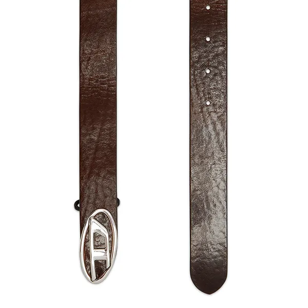 Thắt Lưng Nam Diesel B1DR Layer Leather Belt With Oval D Logo X09813PR271T2184 Màu Nâu Size 80