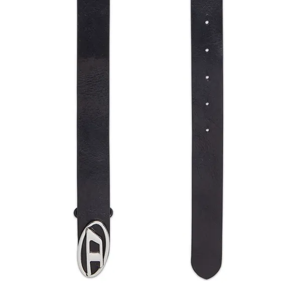 Thắt Lưng Nam Diesel Oval D Logo B-1DR Layer Mat And Shiny Black Leather Belt X09813PR271T8013 Màu Đen Size 105 - Thắt lưng - Vua Hàng Hiệu