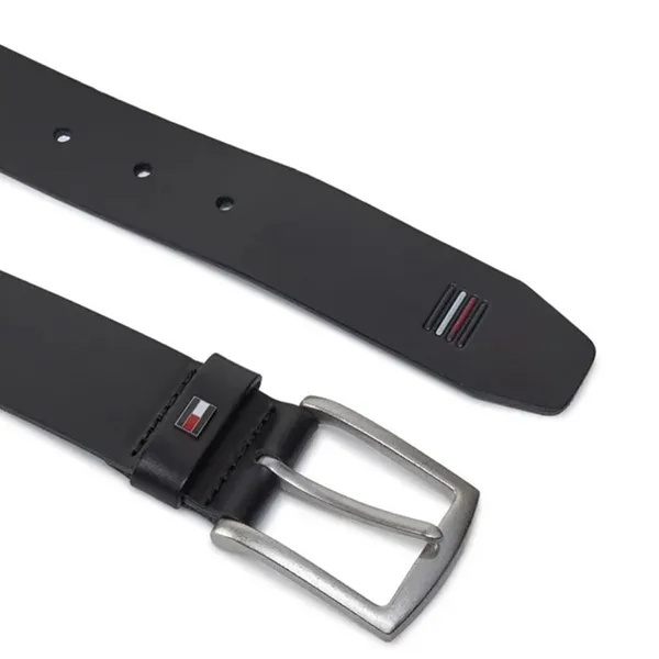 Thắt Lưng Nam Tommy Hilfiger Leather Belt AM0AM12054_NEBDS Màu Đen Size 95 - Thắt lưng - Vua Hàng Hiệu