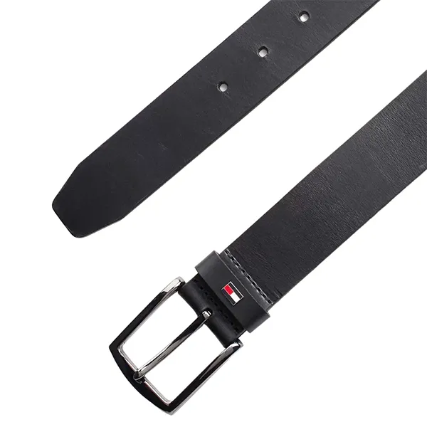 Thắt Lưng Nam Tommy Hilfiger Leather Belt AM0AM12546_NEBDS Màu Đen Size 90 - Thắt lưng - Vua Hàng Hiệu