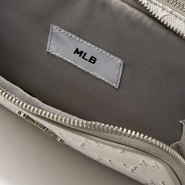 Túi Đeo Chéo Nữ MLB Classic Monogram Jacquard Mini Cross Bag New York Yankees 3ACRS014N-50CGL Màu Xám Trắng