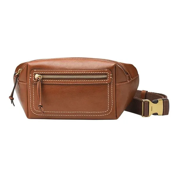 Túi Đeo Chéo Nam Fossil Fletcher Sling Crossbody Bag MBG9612210 Màu Nâu