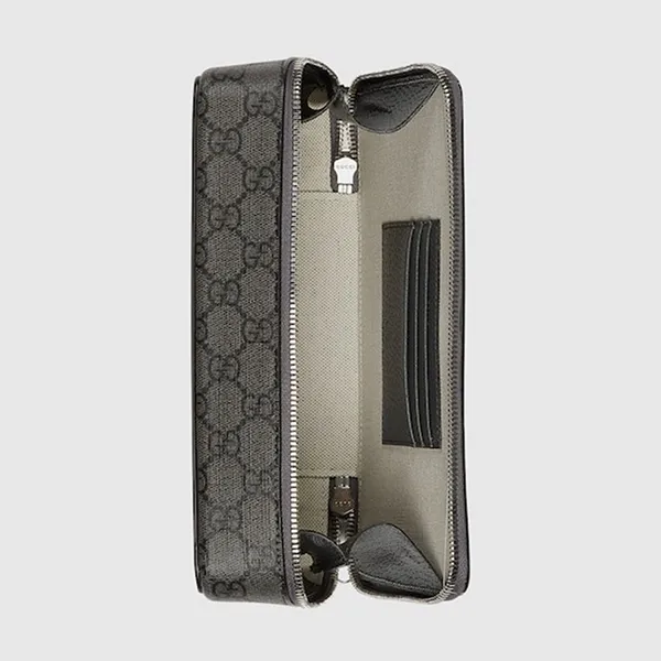 Túi Đeo Chéo Nam Gucci GG Supreme Canvas Gray Ophidia Shoulder Bag ‎771174 2ZGMN 1244 Màu Xám - Túi xách - Vua Hàng Hiệu