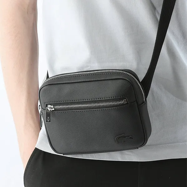 Túi Đeo Chéo Nam Lacoste Crossbody Bag 56A NH4588HC Màu Đen