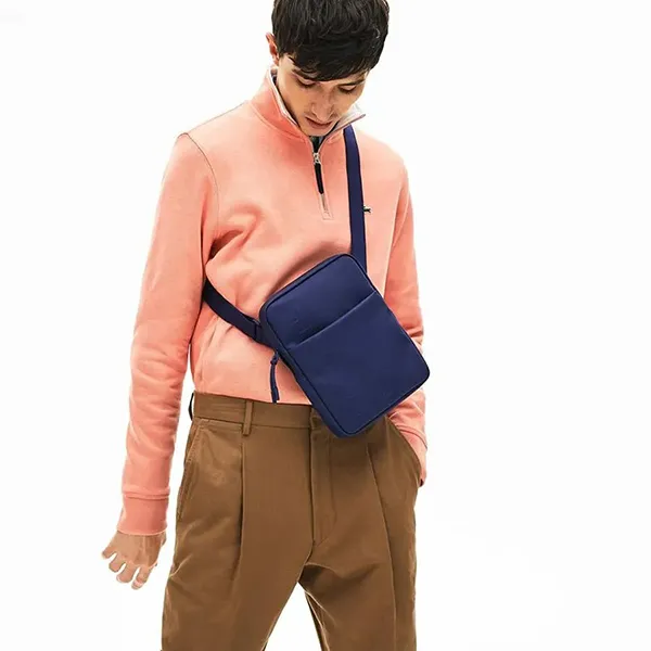 Túi Đeo Chéo Nam Lacoste Shoulder Bag NH3136 D55 Màu Xanh Navy