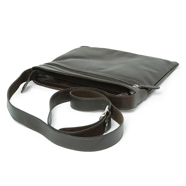Túi Đeo Chéo Nam Old Angler Leather Cross Body Bag 069789TM - 89TM Màu Nâu Đậm