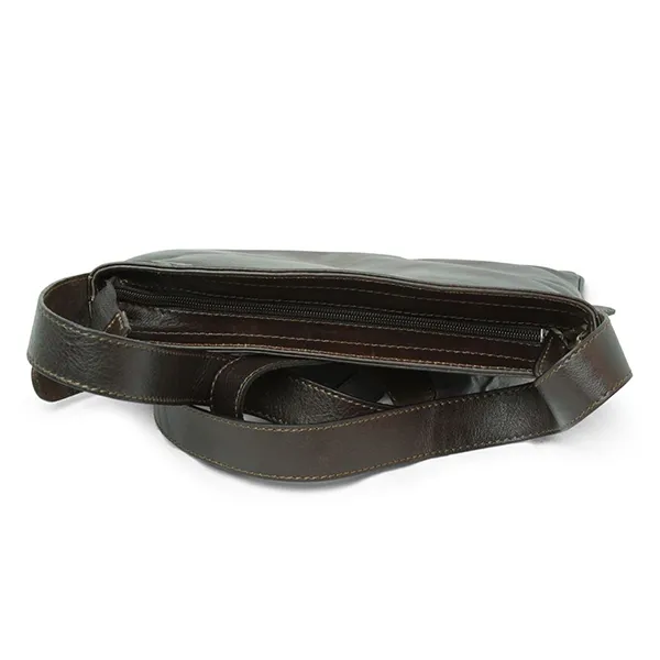 Túi Đeo Chéo Nam Old Angler Leather Cross Body Bag 069789TM - 89TM Màu Nâu Đậm